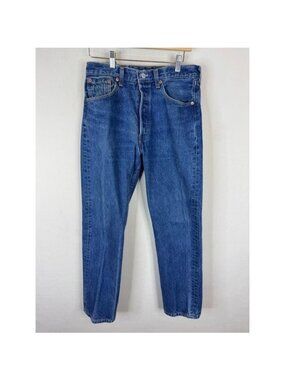 Vintage Levis 501 Jeans Mens 32x31 Straight Leg Denim Made in USA 90s
